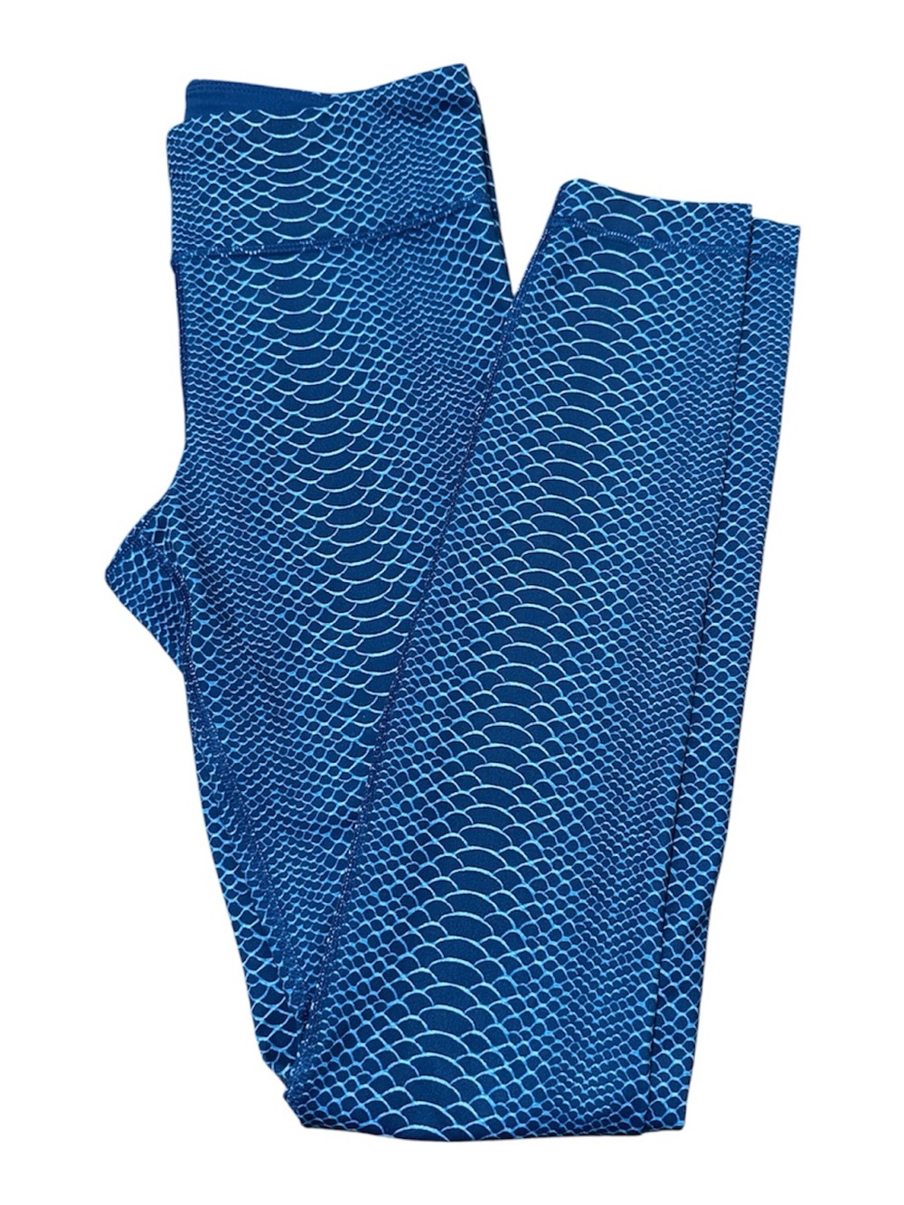 Under Armor Blue Scaled Print Leggings